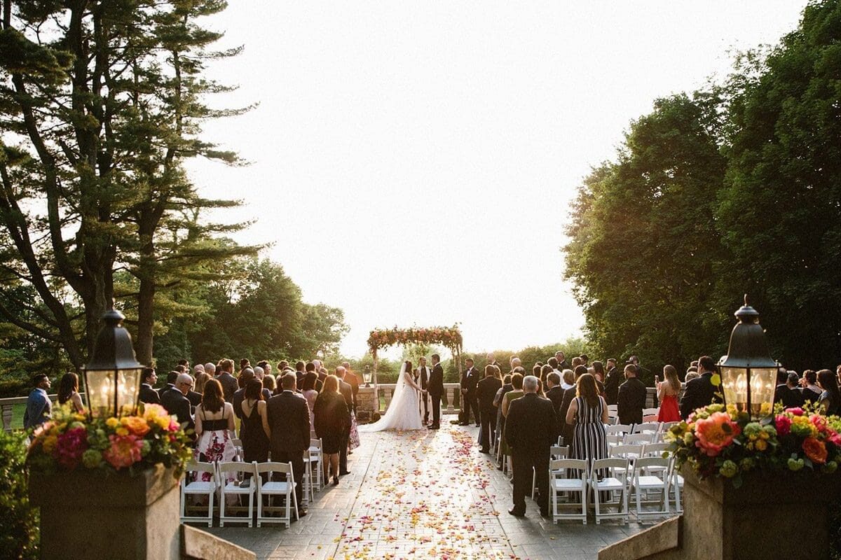 outdoor wedding ceremony
