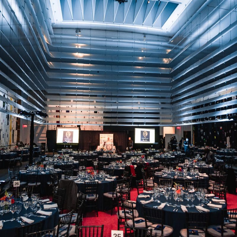 interior shot of an event space