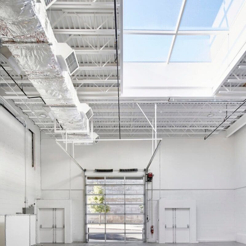 Industria Williamsburg interior with skylight