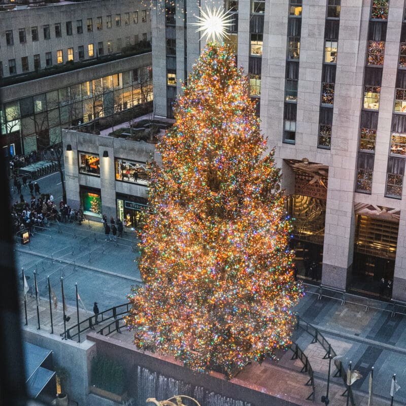 Rock Center Christmas Tree - View from 620 Loft & Garden