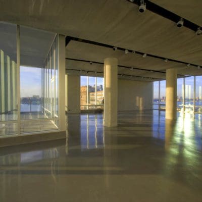 large empty interio venue with high ceilings