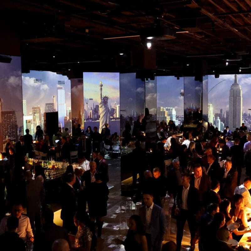 New York Skyline at Hall des Lumières downtown New York Event Space