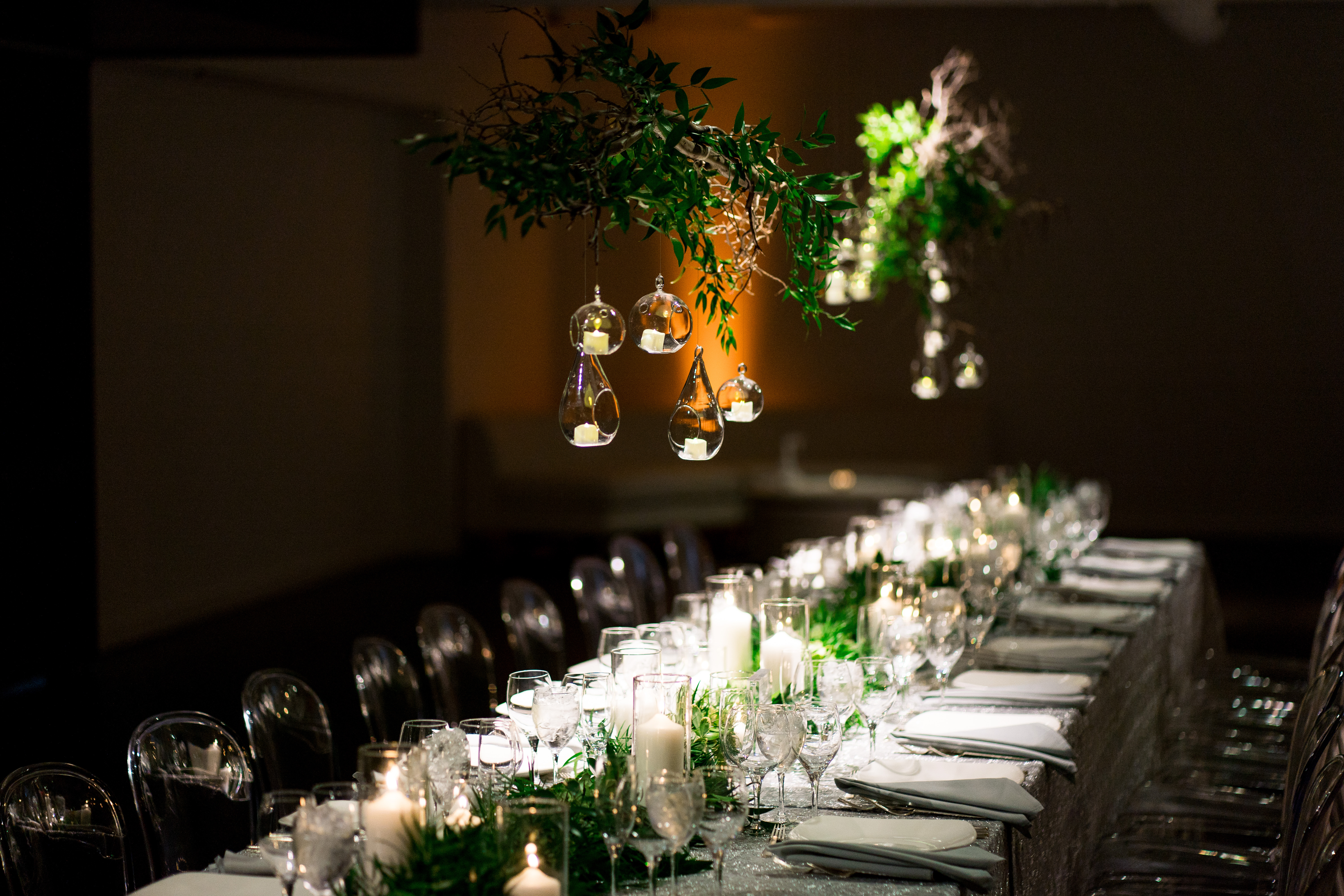 An upscale table setting.