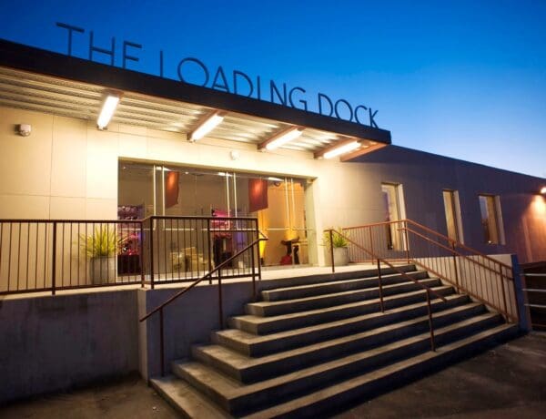 View of venue front entrance.