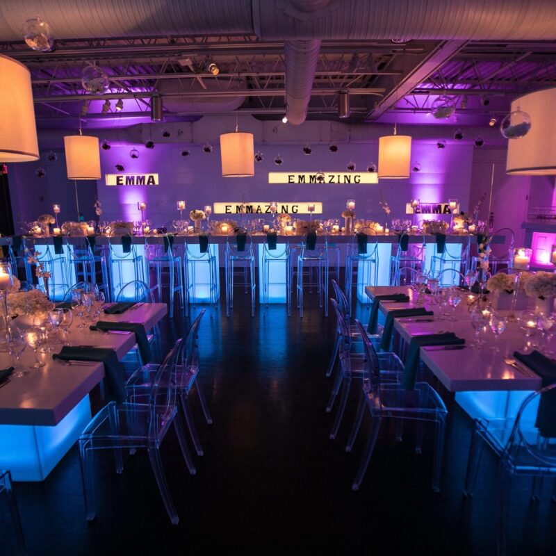 fine interior venue area with bar