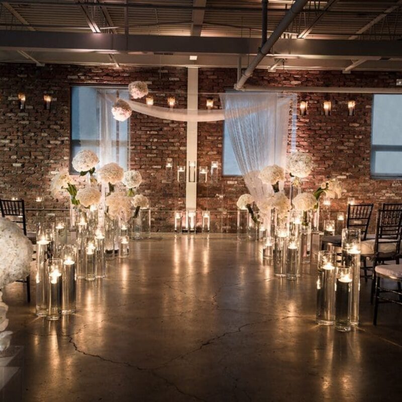 beautiful wedding ceremony alter
