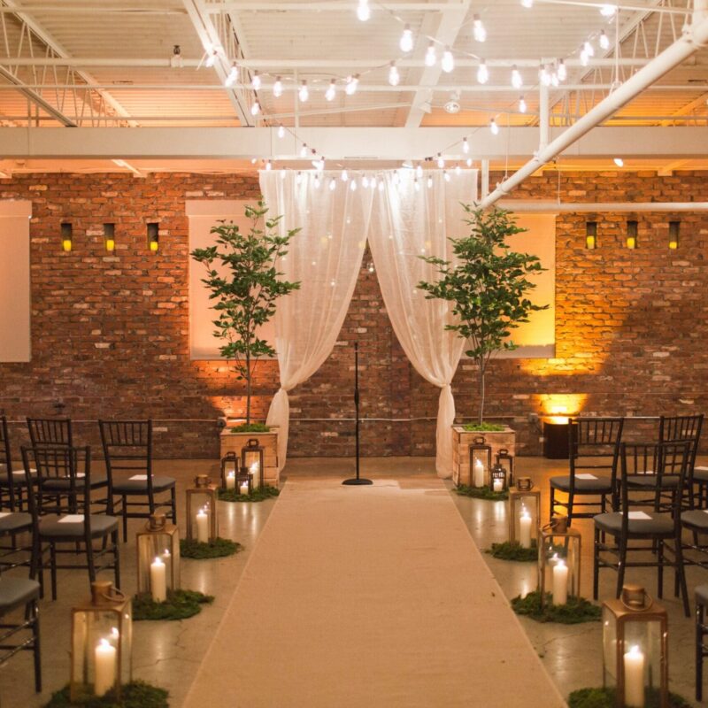 beautiful wedding ceremony alter