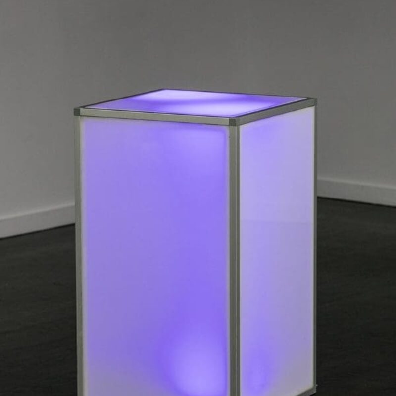 lit up table