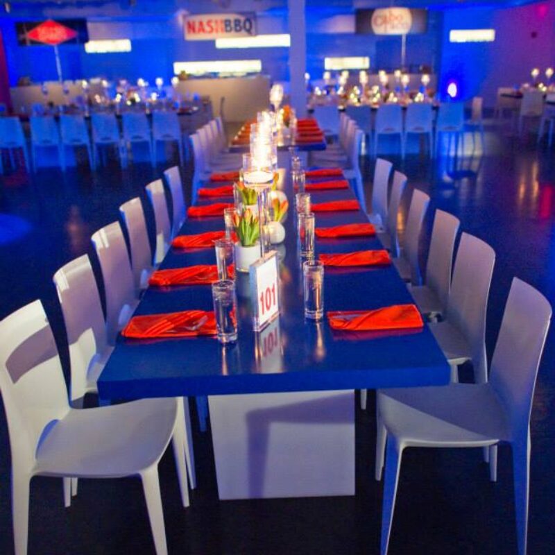 dining area with table settings