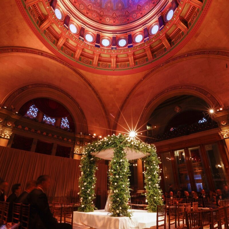 ceremony set up at Weylin