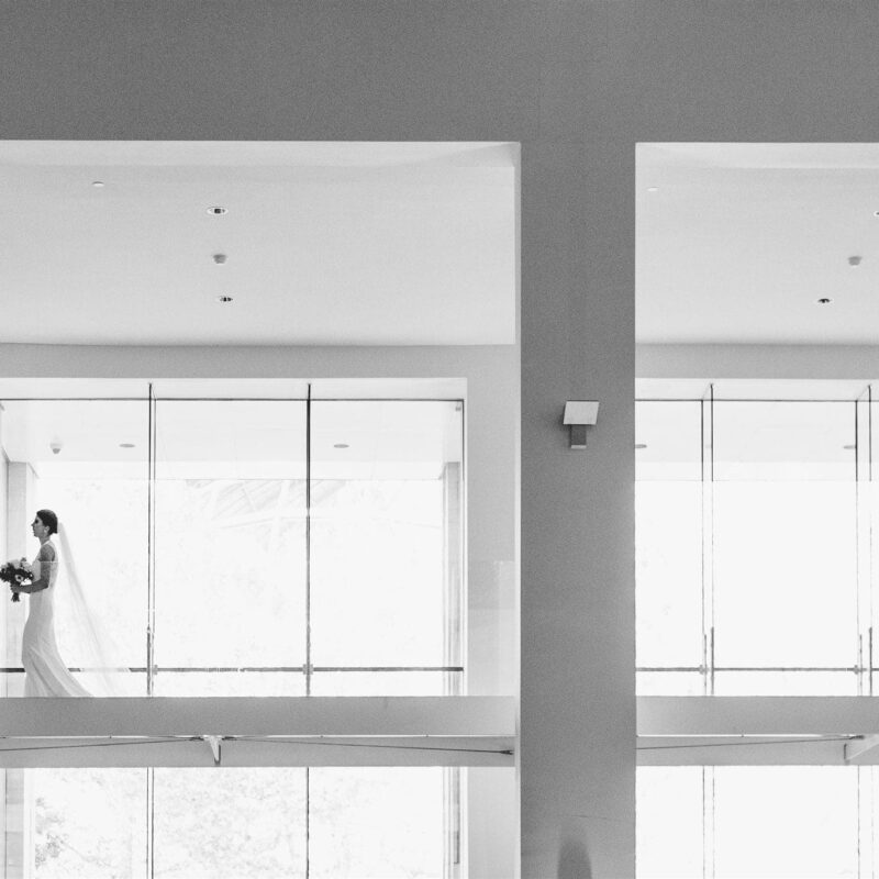 bride walking