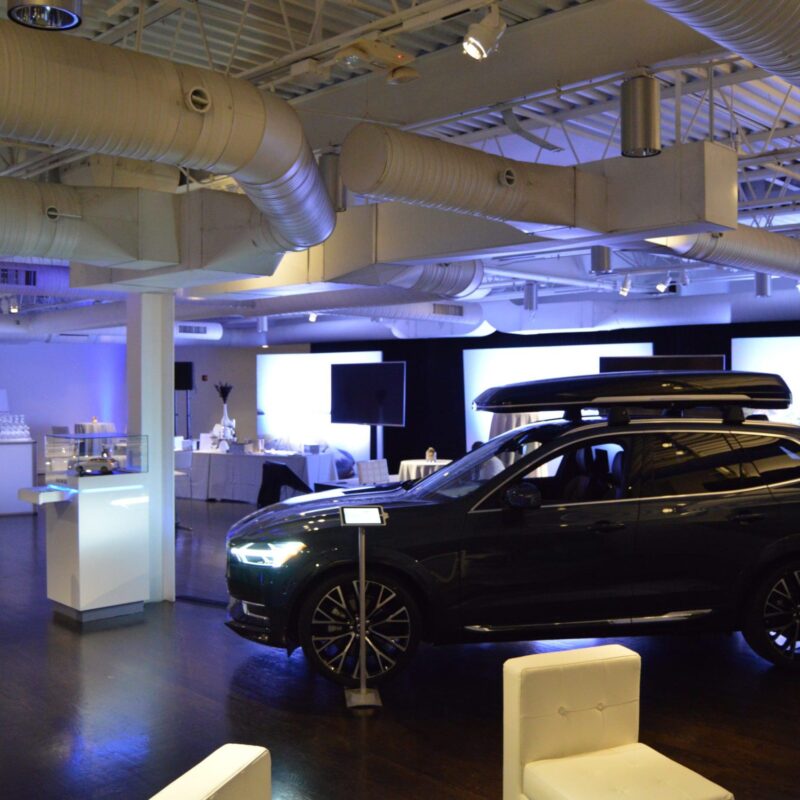 volvo car event at the loading dock