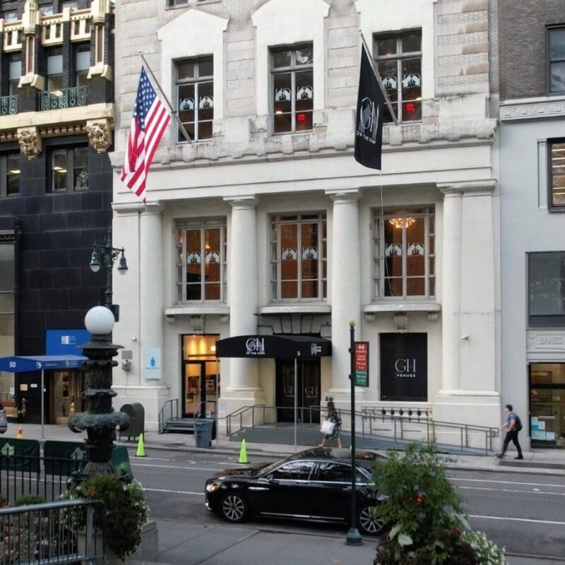 Facade of GH on the Park event space in midtown NYC