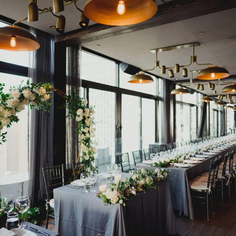 Wedding Table set at The Skylark