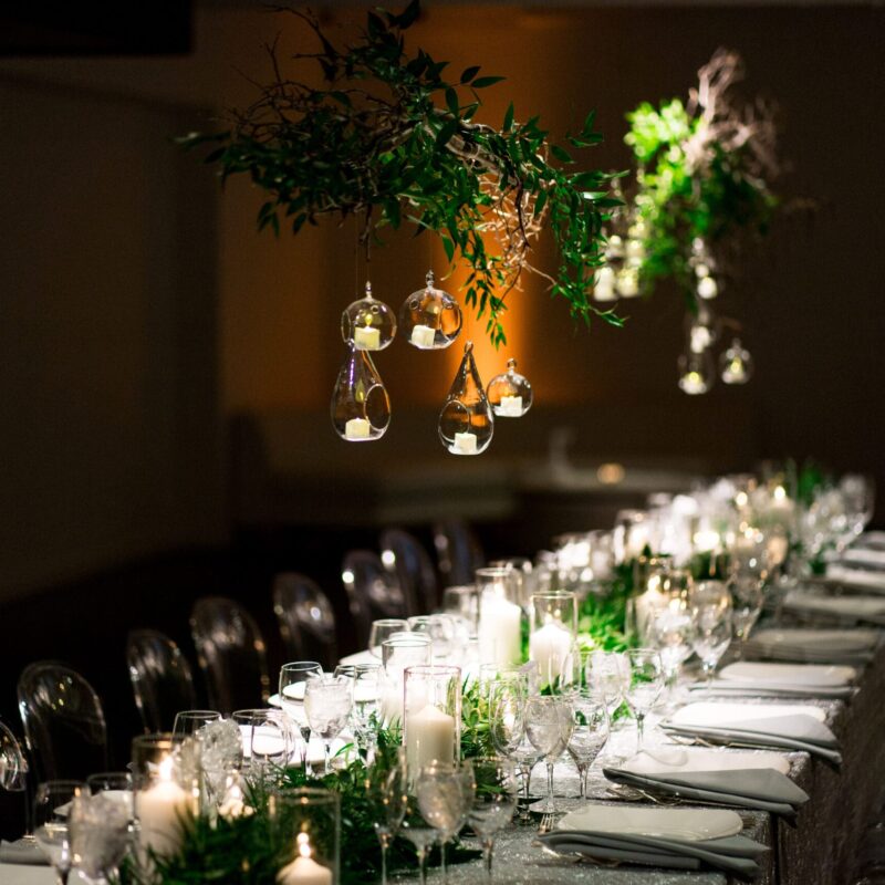 An upscale tablescape.