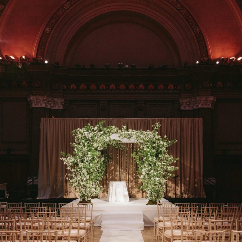 beautiful floral alter