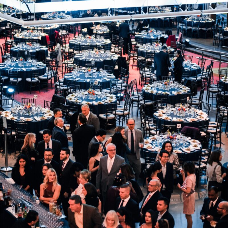 interior shot of an event space