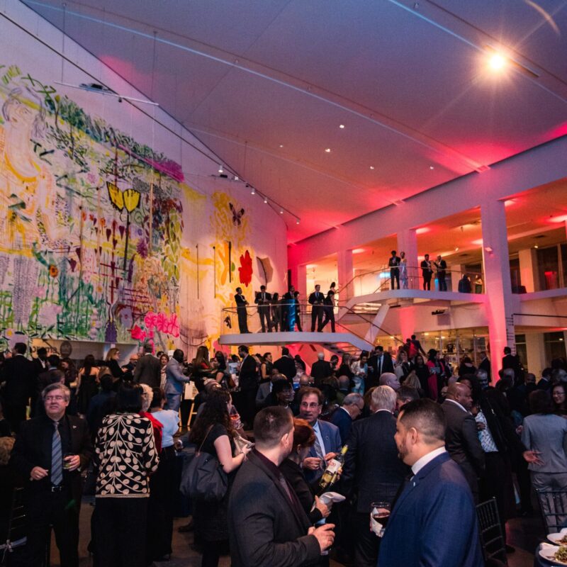 interior shot of an event space